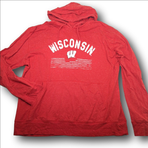 Men's Wisconsin badger t-shirt hoodie size XL